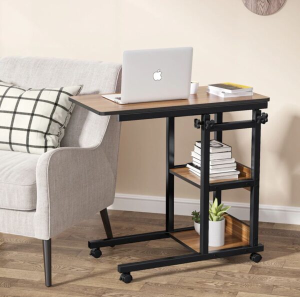 Mobile End Table Height Adjustable Bedside Table - C Table - Image 2