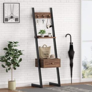 Industrial Tall Nightstand with Drawer – Multifunctional Storage Shelf