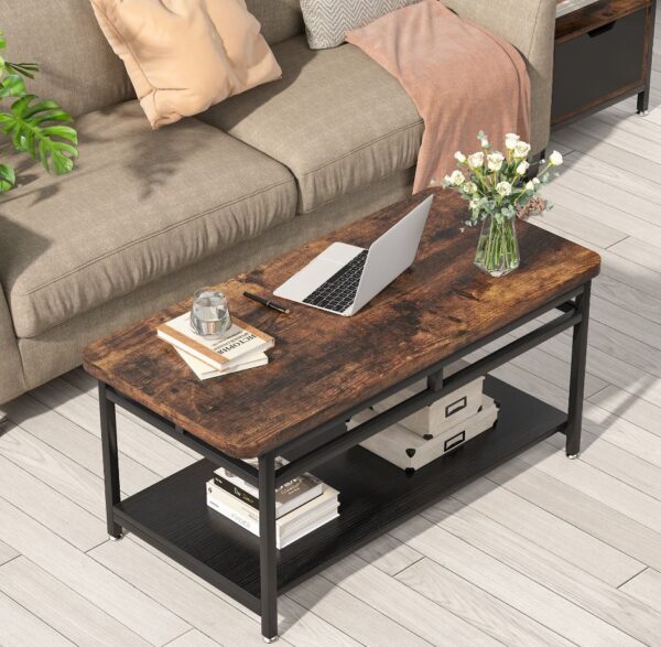 2 Tier Storage Shelf - Coffee Table - Image 3