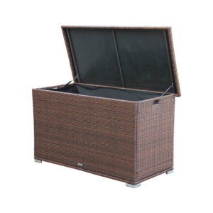 Wicker Patio Storage Box (Brown & Gray) – Direct Wicker