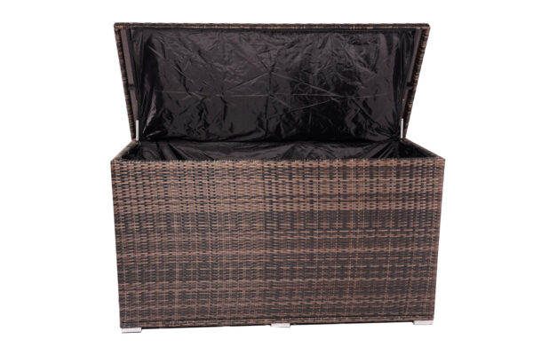 Wicker Patio Storage Box (Brown & Gray) - Direct Wicker - Image 4